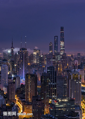 上海陆家嘴城市建筑风光